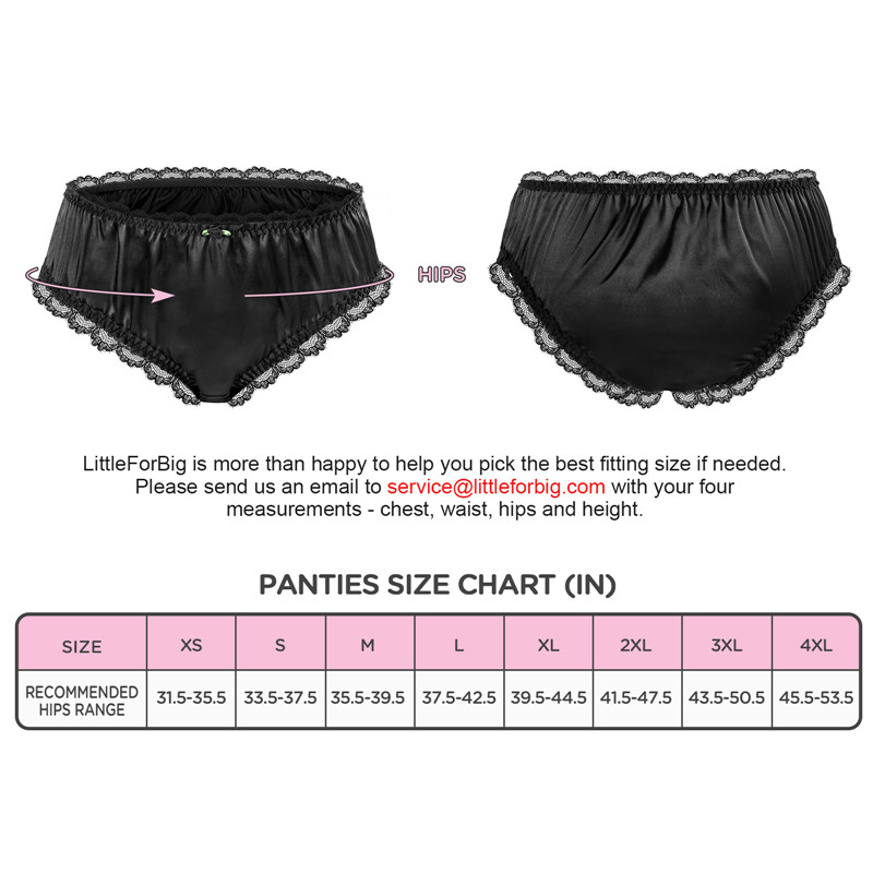 SissyUniversity Lacy Frill Panties Black - Image 4