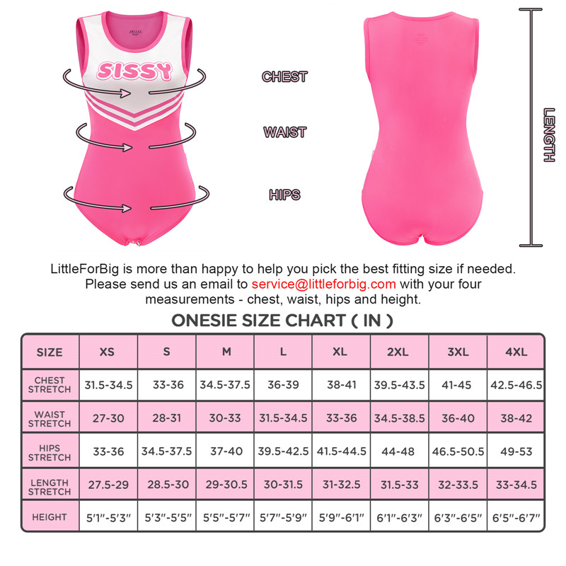 Cheer SissyUniversity Onesie Bodysuit Rose - Image 4