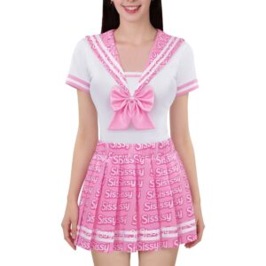 SissyUniversity Schoolgirl Onesie Skirt Set