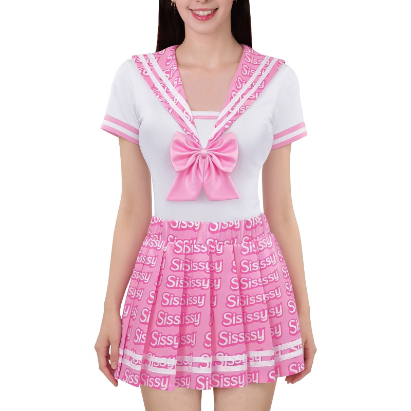 SissyUniversity Schoolgirl Onesie Skirt Set