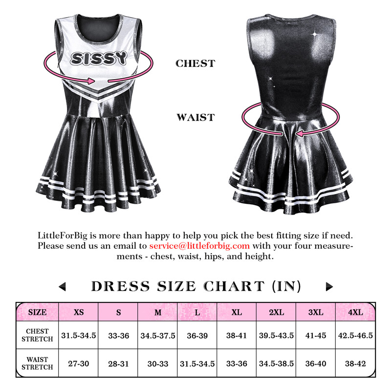 Cheer SissyUniversity Sparkle Metallic Bodycon Mini Dress Black - Image 4