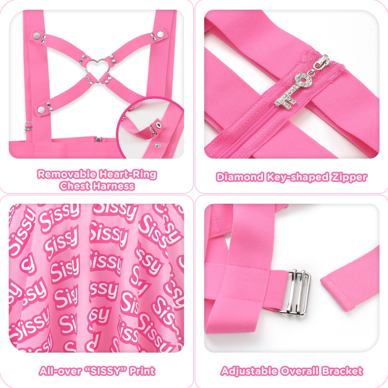 SissyUniversity Doll Bondage Harness Jumper Skirt - Image 5