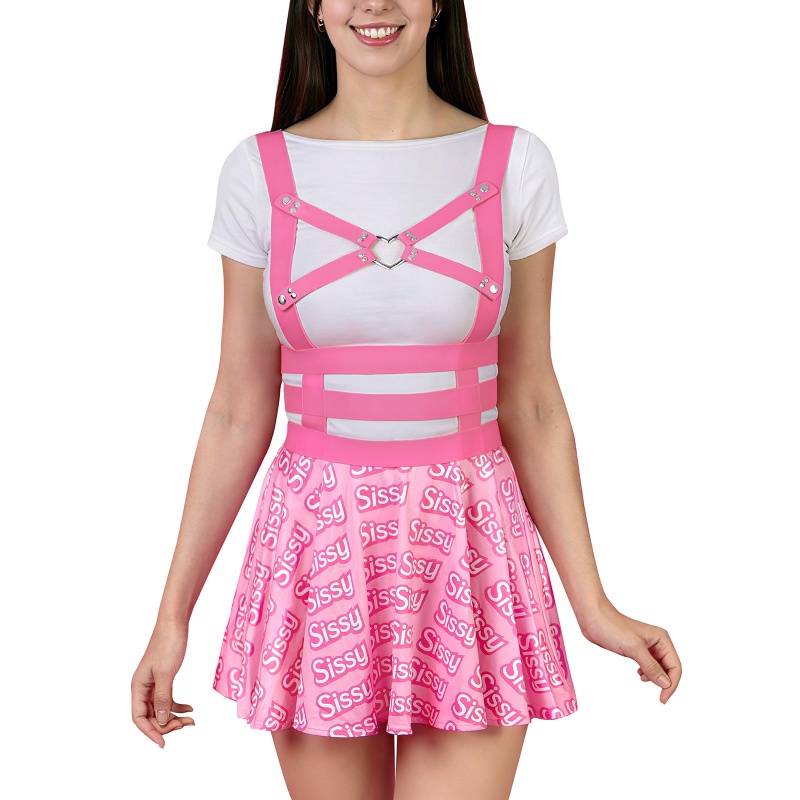 SissyUniversity Doll Bondage Harness Jumper Skirt
