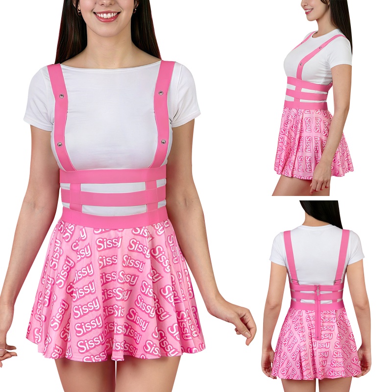 SissyUniversity Doll Bondage Harness Jumper Skirt - Image 2