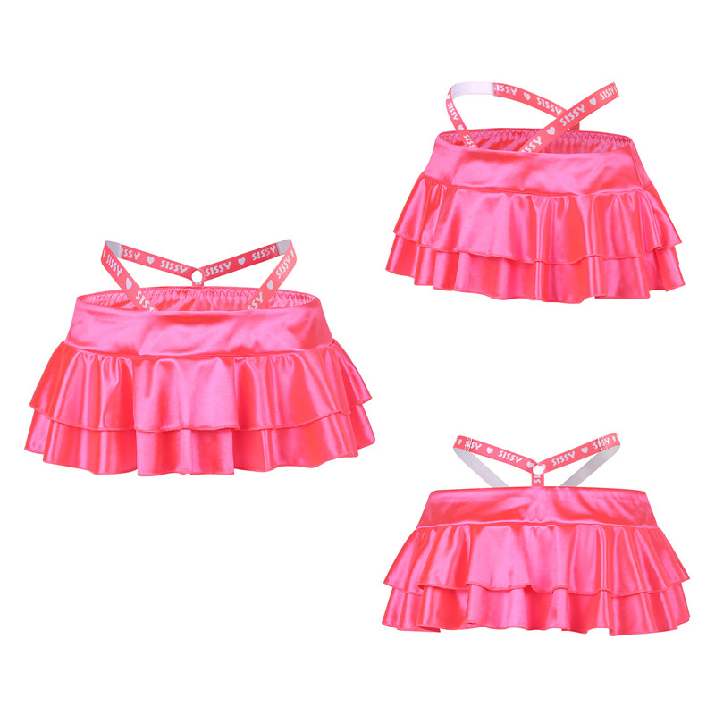Satin SissyUniversity Side Strap Micro Skirt - Image 7