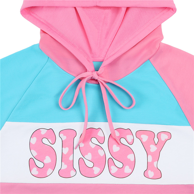 Pastel SissyUniversity Cropped Hoodie Sweatshirt - Image 9