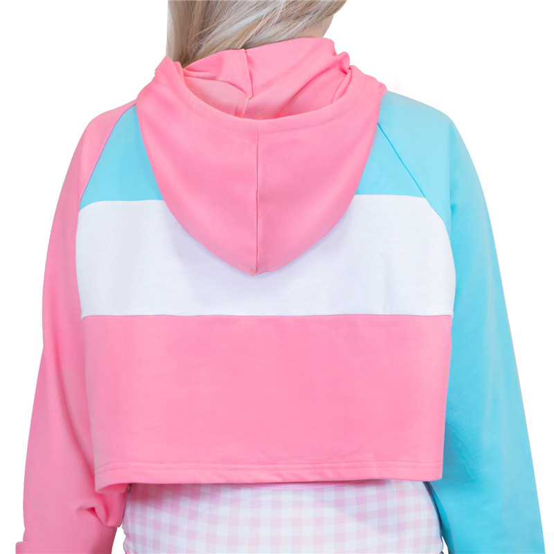 Pastel SissyUniversity Cropped Hoodie Sweatshirt - Image 3