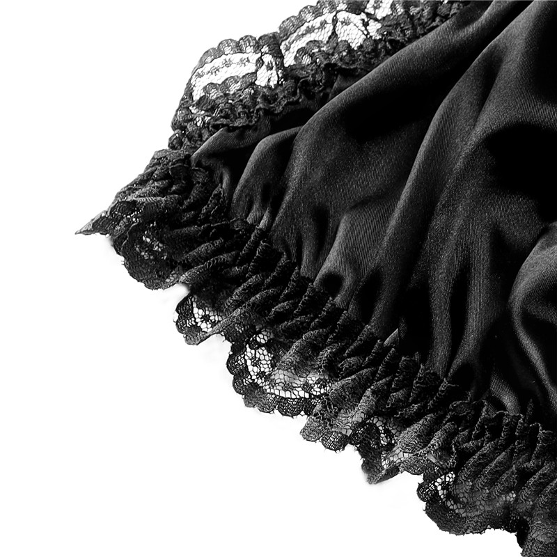 SissyUniversity Lacy Frill Bralette Black - Image 8