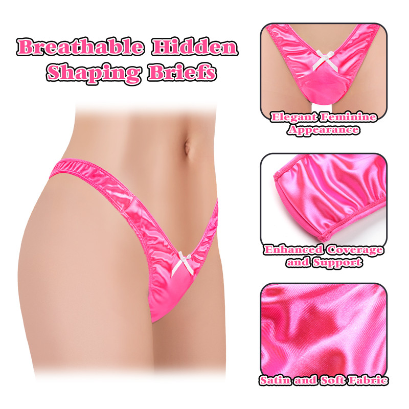 Little Secret Thong Tucking Gaff Panties Hot Pink - Image 9