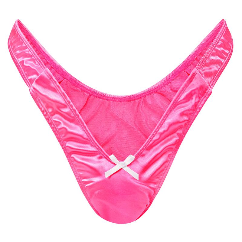 Little Secret Thong Tucking Gaff Panties Hot Pink - Image 5