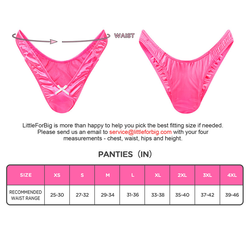 Little Secret Thong Tucking Gaff Panties Hot Pink - Image 4
