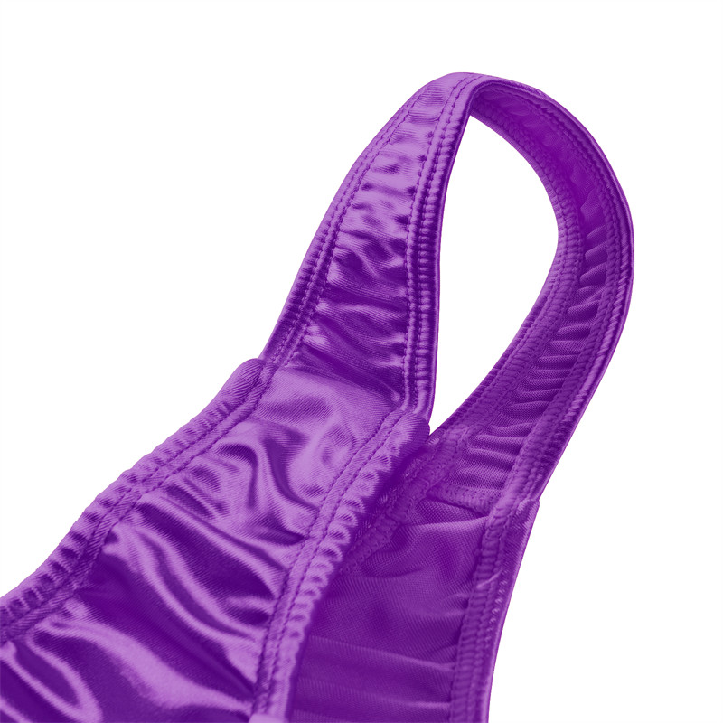Little Secret Thong Tucking Gaff Panties Purple - Image 6