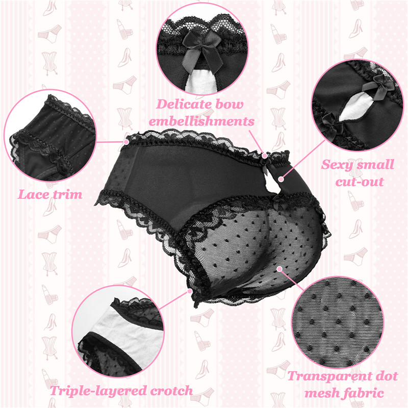 Cheeky SissyUniversity Tucking Gaff Panties Black - Image 9