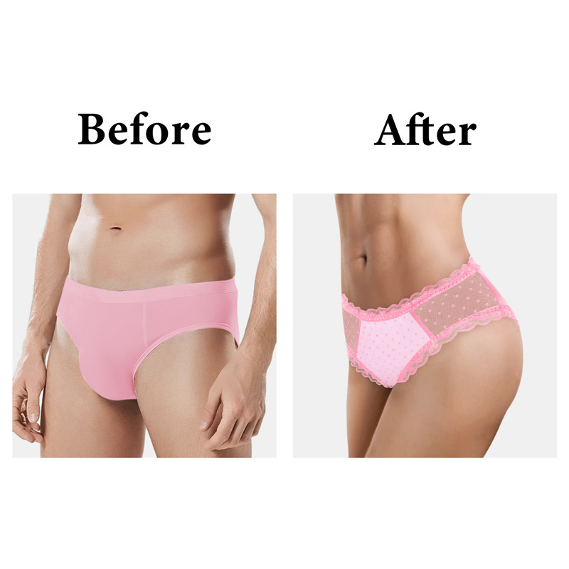 Cheeky SissyUniversity Tucking Gaff Panties Pink - Image 5