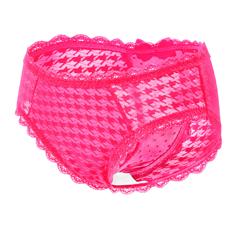Cheeky Bow Tucking Gaff Panties Hot Pink - Image 8