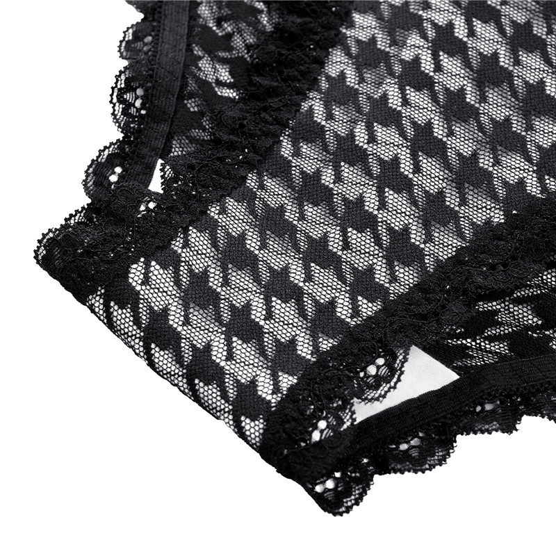 Cheeky Bow Tucking Gaff Panties Black - Image 6