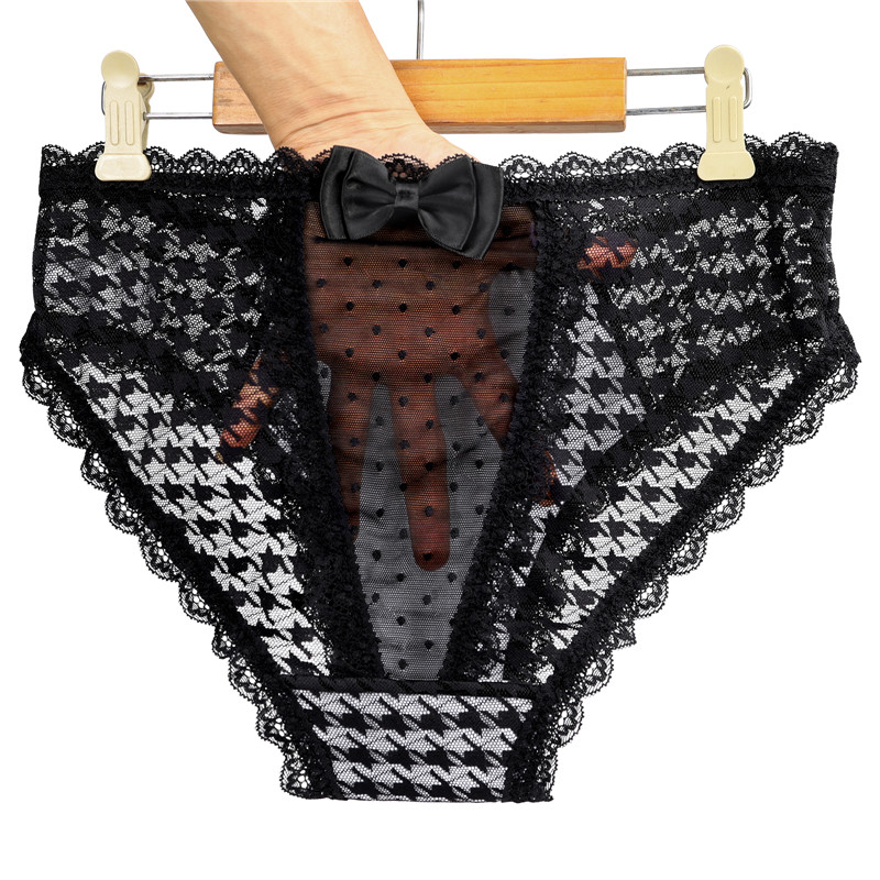 Cheeky Bow Tucking Gaff Panties Black - Image 8