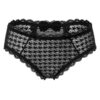 Cheeky Bow Tucking Gaff Panties Black