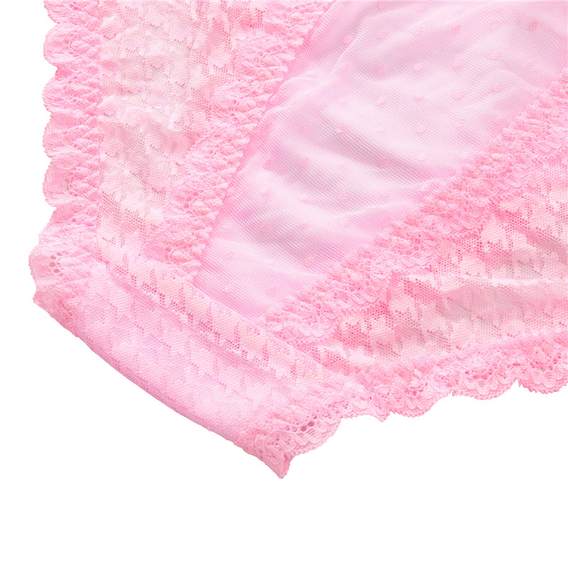Cheeky Bow Tucking Gaff Panties Pink - Image 8