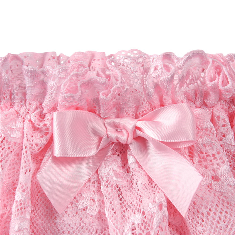 SissyUniversity Lace Skirted Thong Panties Pink - Image 7