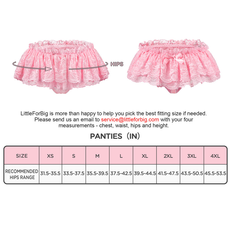 SissyUniversity Lace Skirted Thong Panties Pink - Image 4