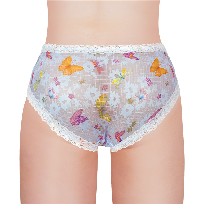 Butterflies Pattern Tucking Gaff Panties - Image 2