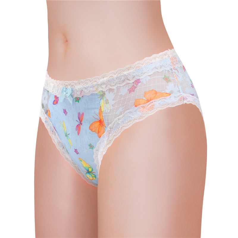 Butterflies Pattern Tucking Gaff Panties - Image 5
