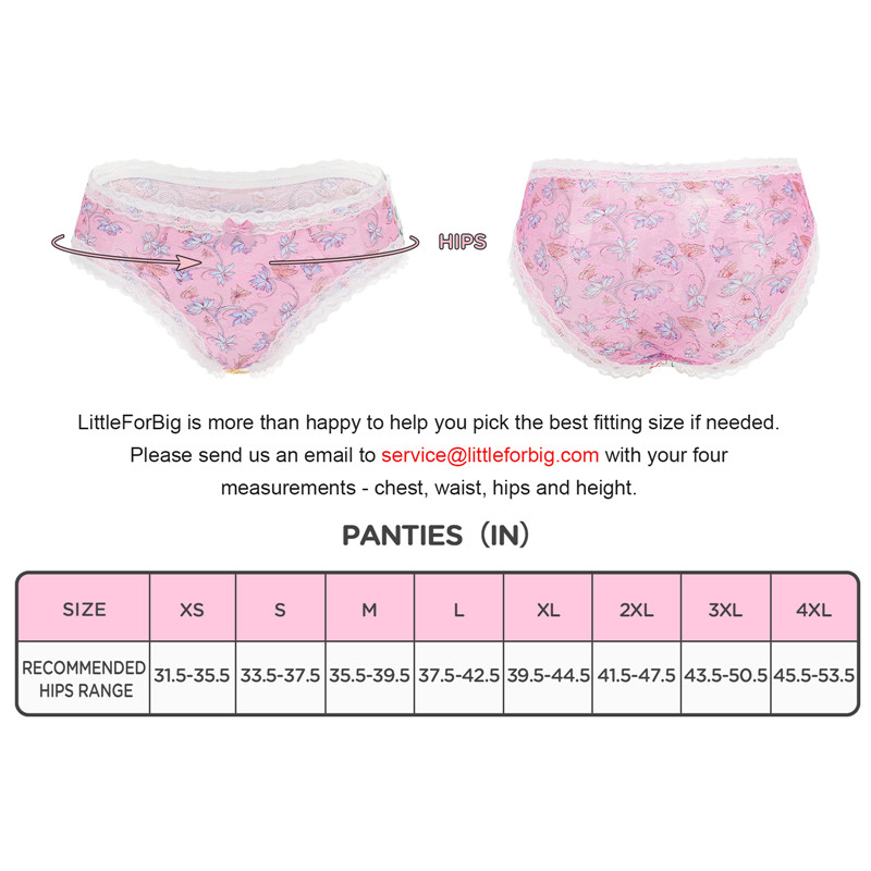 Cottagecore Pattern Tucking Gaff Panties Pink - Image 4