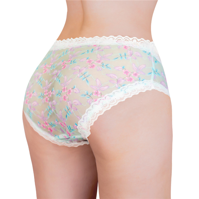 Cottagecore Pattern Tucking Gaff Panties Green - Image 5
