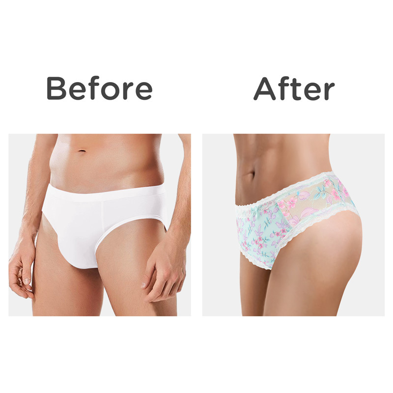 Cottagecore Pattern Tucking Gaff Panties Green - Image 6