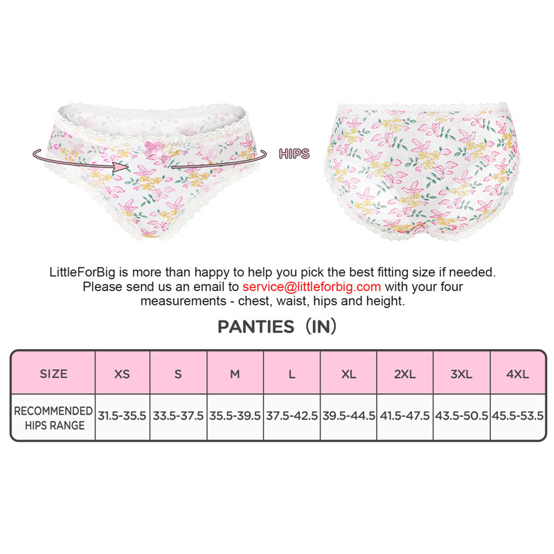 Cottagecore Pattern Tucking Gaff Panties - Image 4