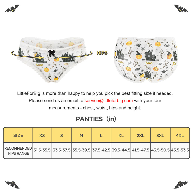 Pumpkin Halloween Pattern Tucking Gaff Panties - Image 4