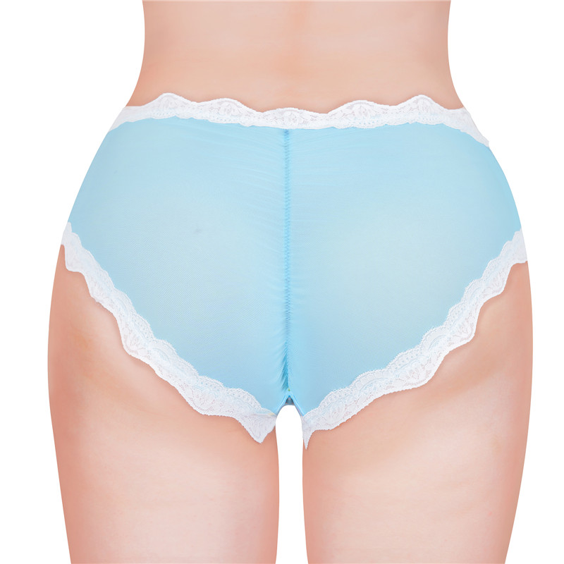 Snuggle Bunny Pattern Tucking Gaff Panties Blue - Image 3