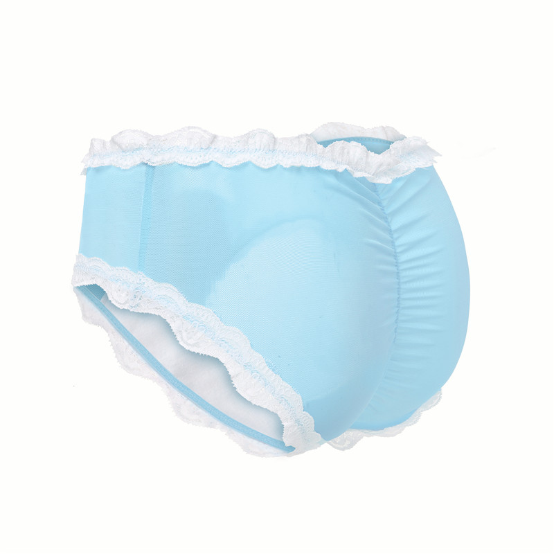 Snuggle Bunny Pattern Tucking Gaff Panties Blue - Image 8