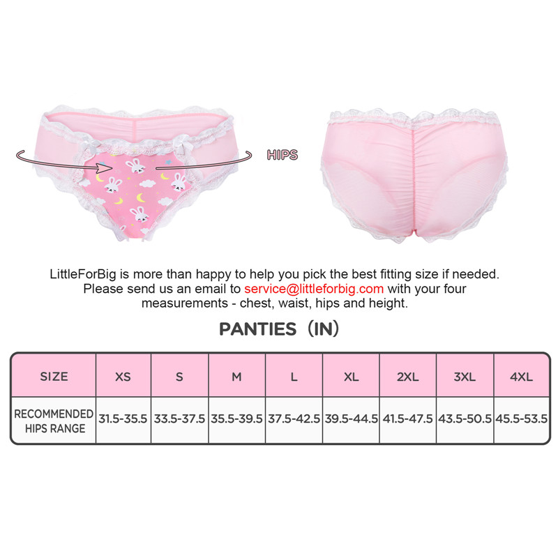 Snuggle Bunny Pattern Tucking Gaff Panties Pink - Image 4