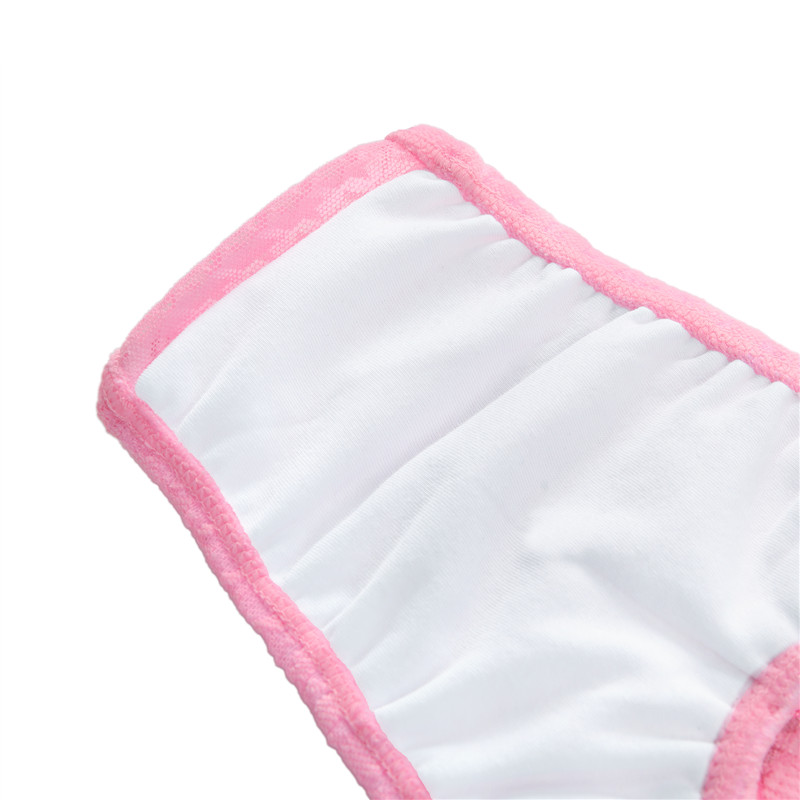 Mesh Houndstooth Thong Tucking Gaff Panties Pink - Image 6