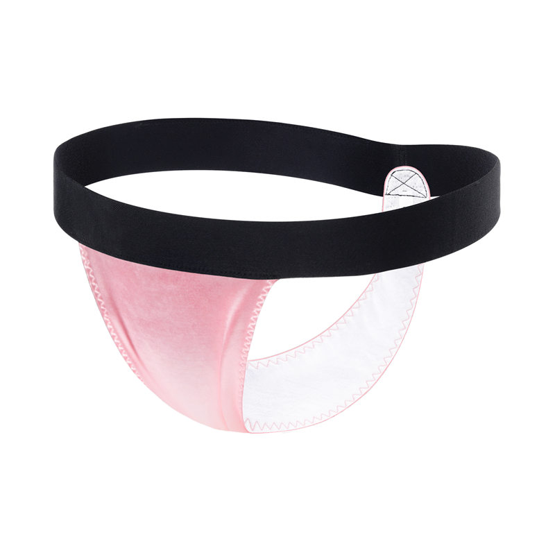 Wider Straps Thong Tucking Gaff Panties Pink - Image 8