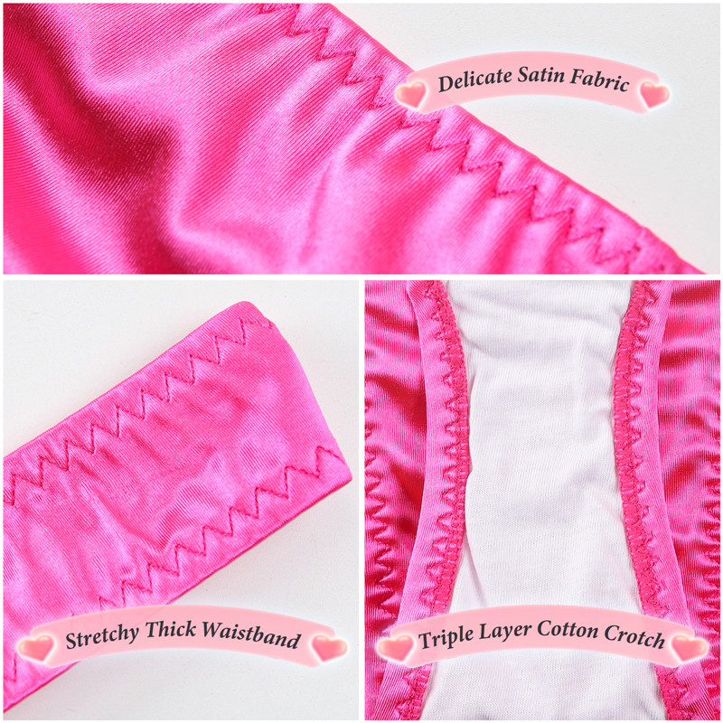 Thick Band Tucking Gaff Thong Panties Rose - Image 9