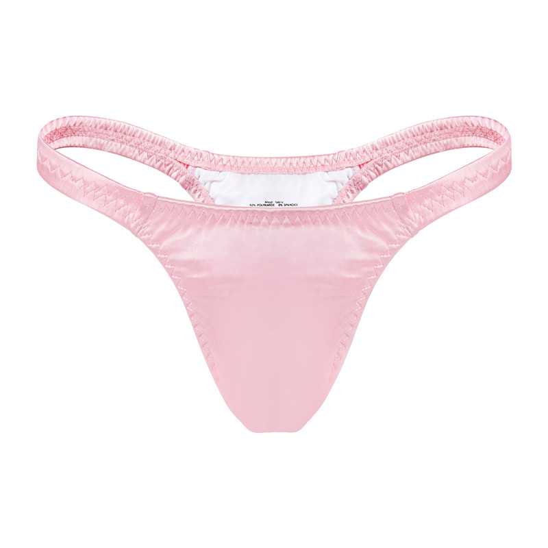 Thin Band Thong Tucking Gaff Panties Pink - Image 5