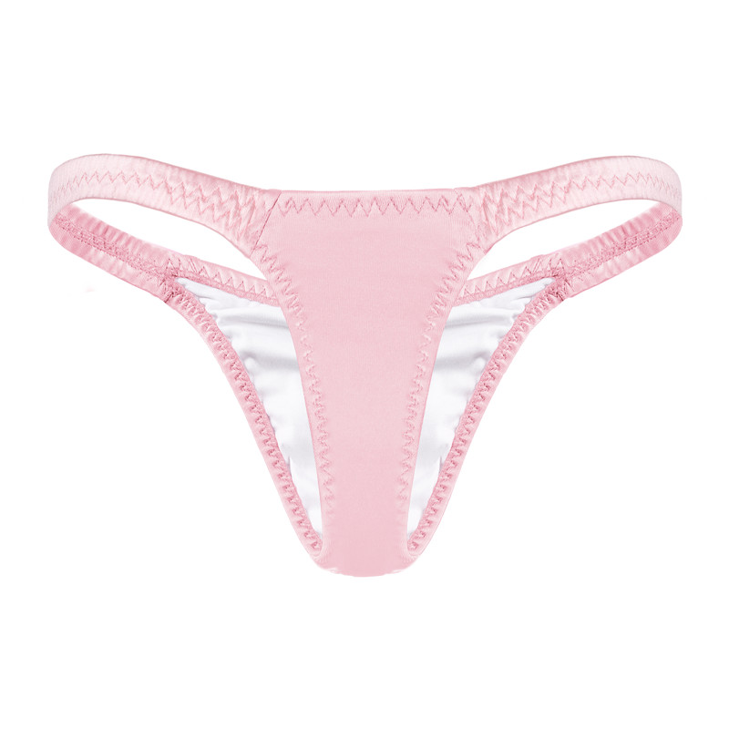 Thin Band Thong Tucking Gaff Panties Pink - Image 6