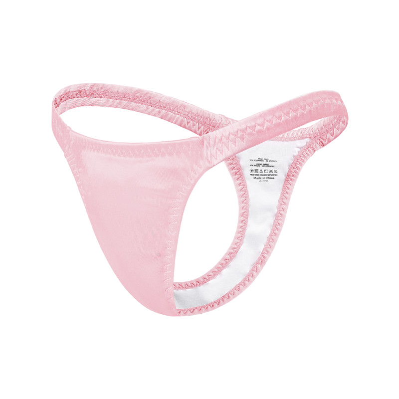 Thin Band Thong Tucking Gaff Panties Pink - Image 7