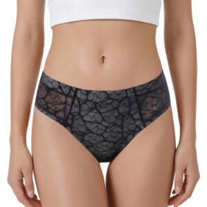 Black Mesh Tucking Gaff Brazilian Cheeky Panties