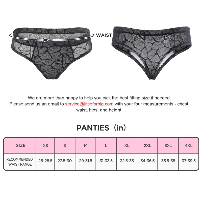 Black Mesh Tucking Gaff Brazilian Cheeky Panties - Image 4