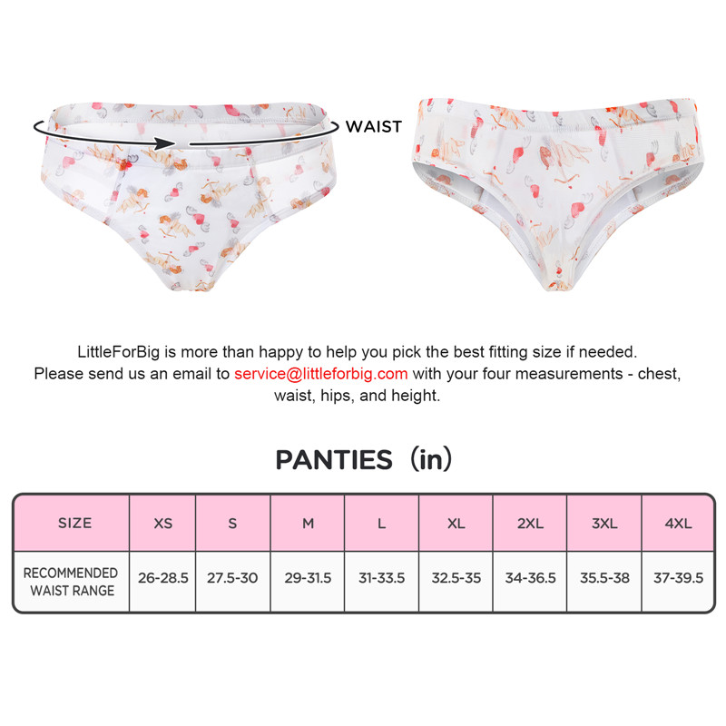 Cupid Print Mesh Tucking Gaff Brazilian Cheeky Panties - Image 4