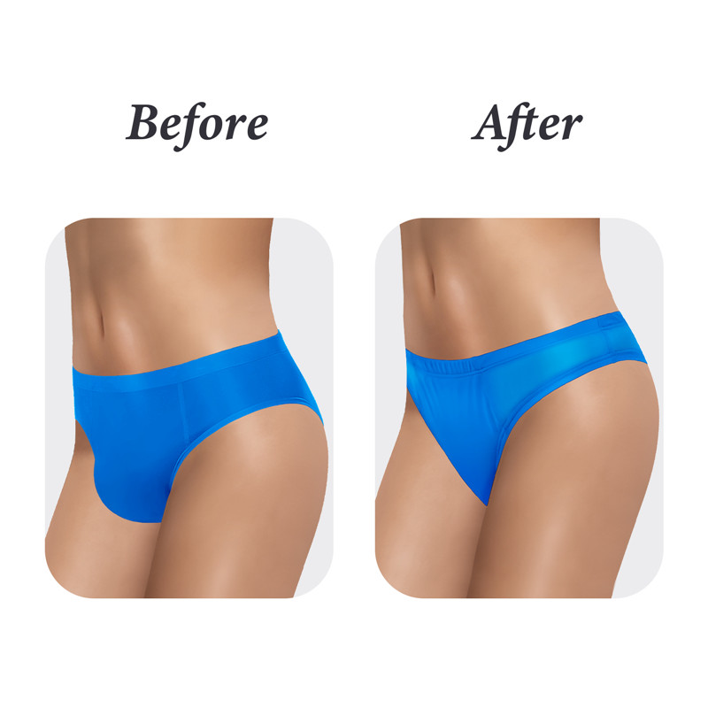 Tucking Gaff Brazilian Cheeky Panties Blue - Image 3