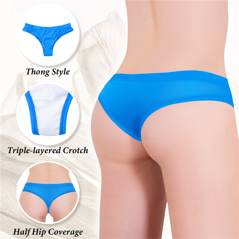 Tucking Gaff Brazilian Cheeky Panties Blue - Image 5