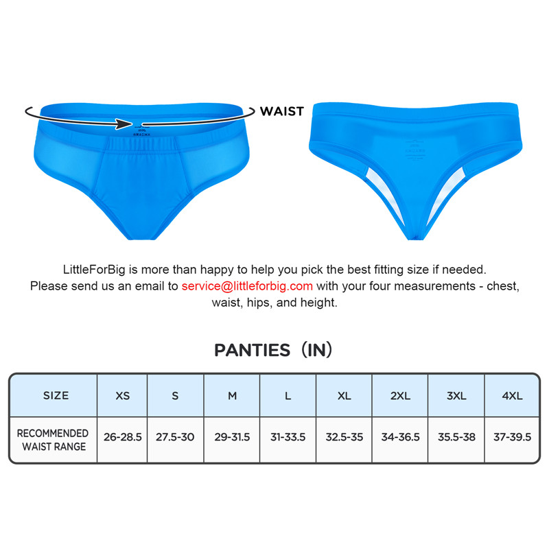 Tucking Gaff Brazilian Cheeky Panties Blue - Image 4