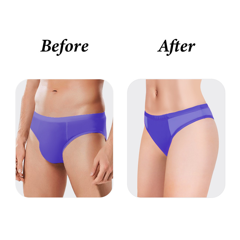 Tucking Gaff Brazilian Cheeky Panties Purple - Image 3