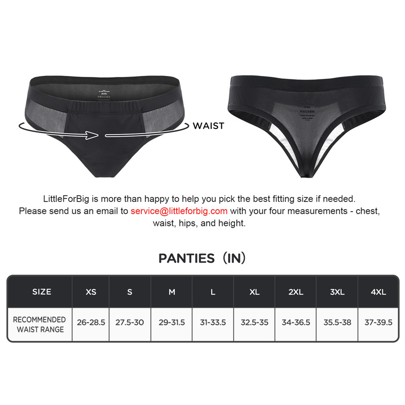 Tucking Gaff Brazilian Cheeky Panties Black - Image 4