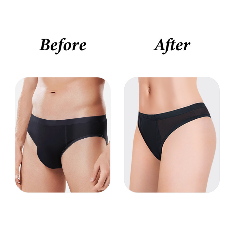 Tucking Gaff Brazilian Cheeky Panties Black - Image 9